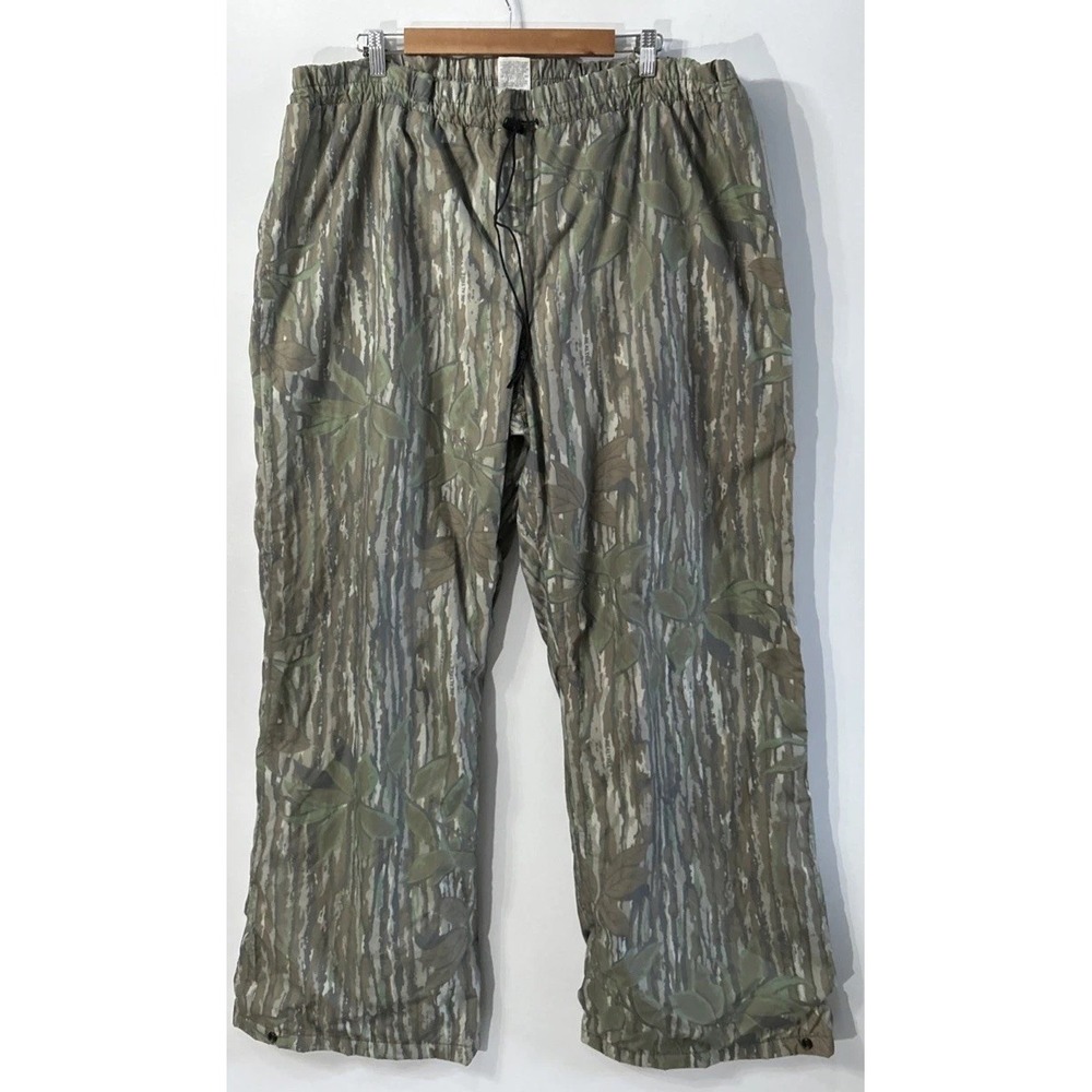 Mens Walls Water-Pruf Realtree Nylon Camo Hunting pants Lined Sz 2XL